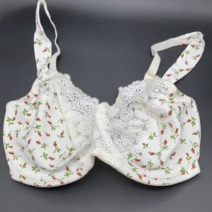 Avon Rose Print Cotton/Lace Bra 36DDD